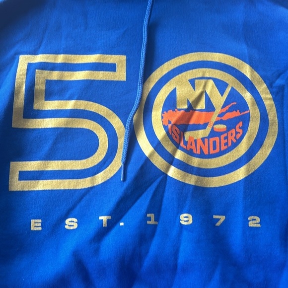 NY ISLANDERS HOODIE 50TH ANNIVERSARY SIZE LARGE - Picture 2 of 5